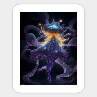 Luminescent Ballet: Ethereal Amoeba Sticker